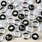Big Dot of Happiness Black and White Grad - Best is Yet to Come - 2025 Graduation Party Small Round Candy Stickers - Party Favor Labels - 324 Count